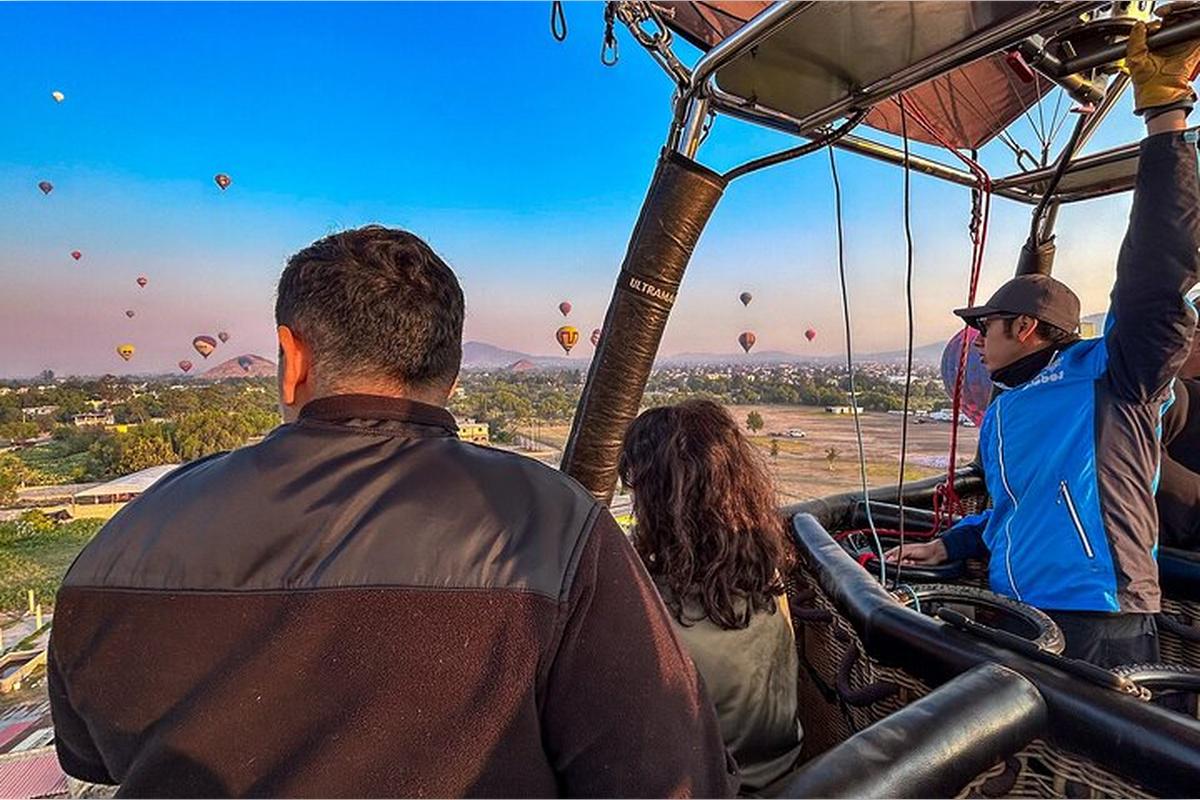 Passeio de balão de ar quente em Teotihuacan - Photo 12