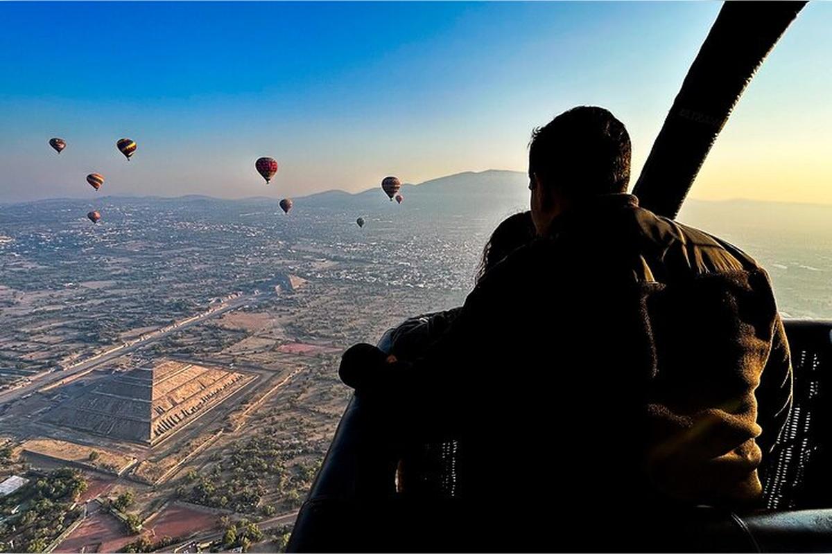 Passeio de balão de ar quente em Teotihuacan - Photo 18